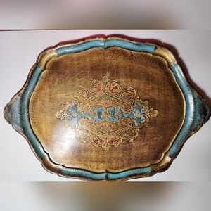 Vintage Large Italian Florintine Tray